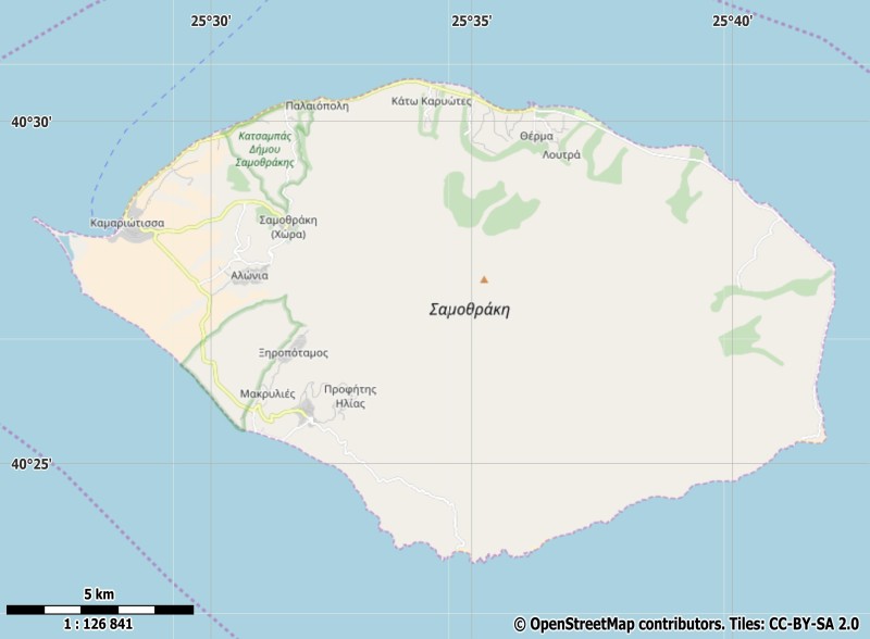 Samothraki Map