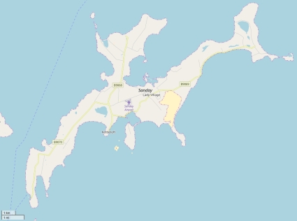 Sanday Mapa