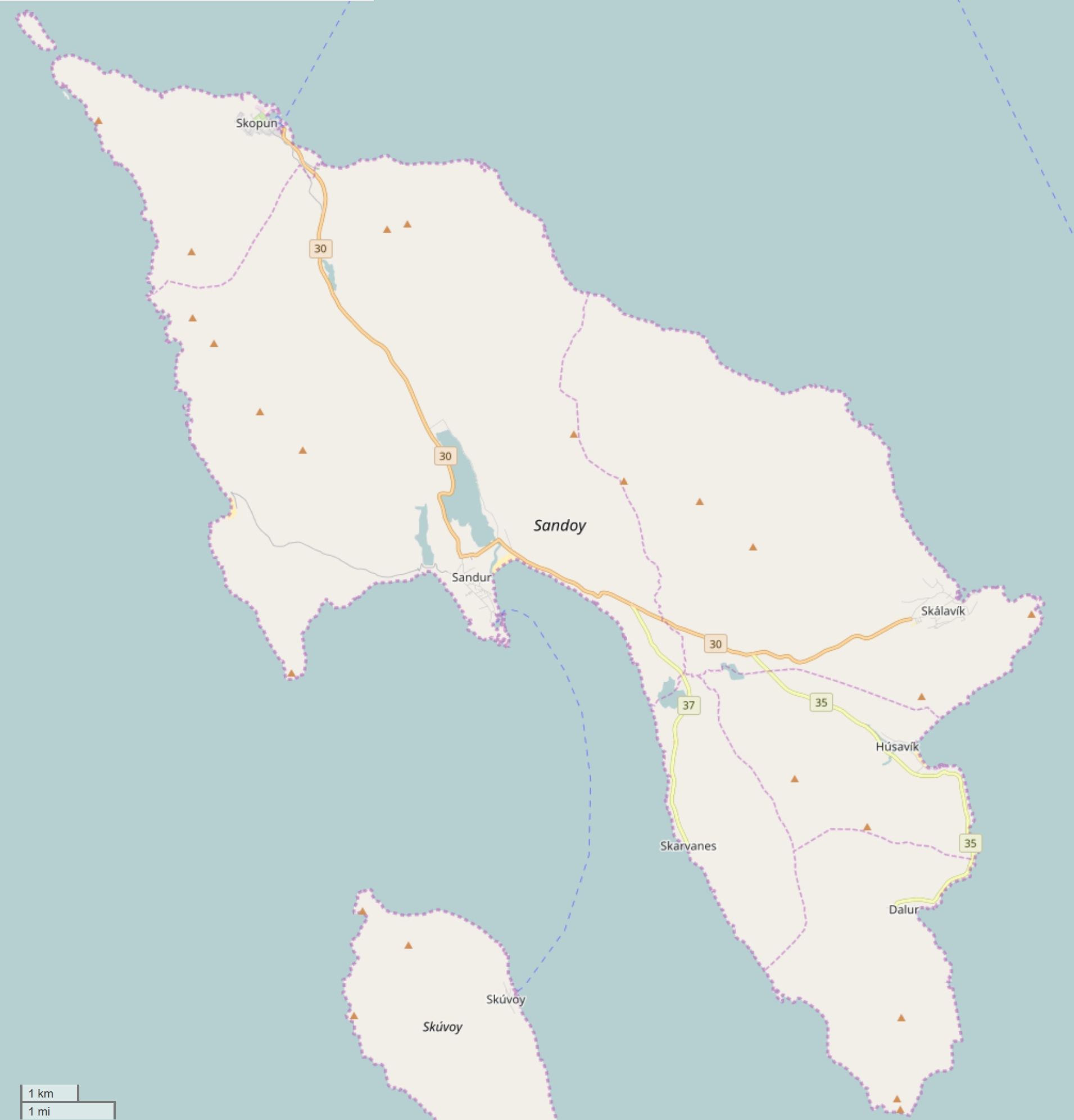 Sandoy Mapa