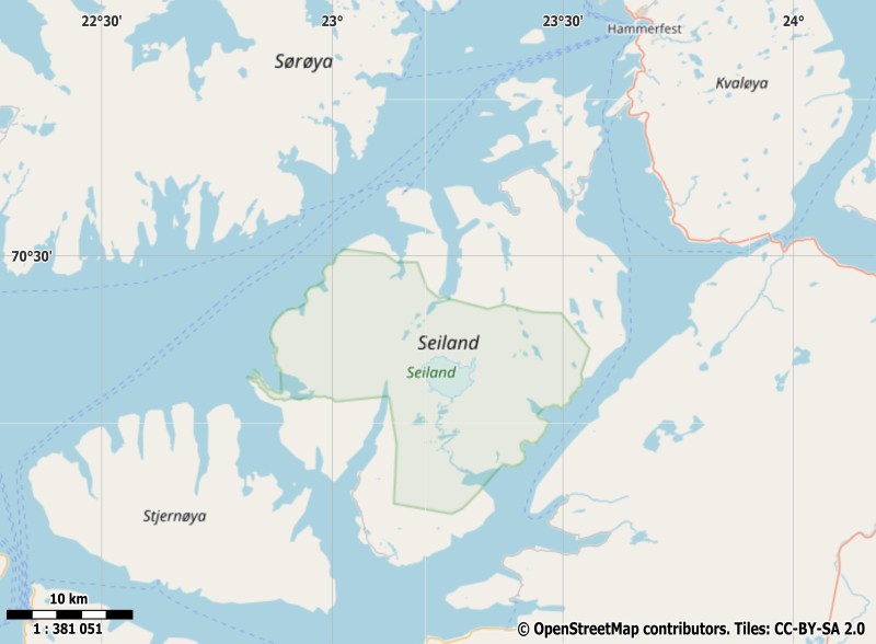Seiland Karte