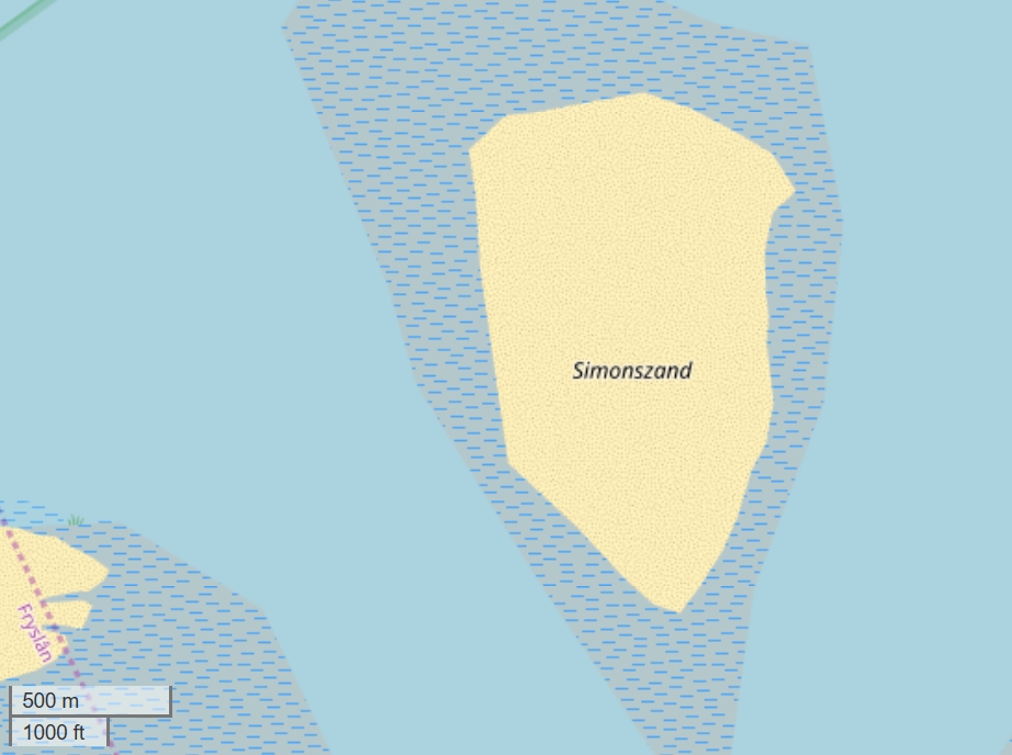 Simonszand Map