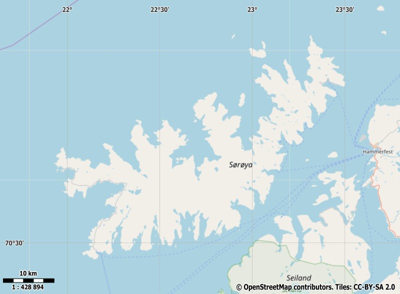 Sørøya Mapa