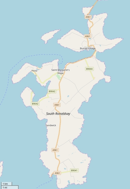 South Ronaldsay Karte