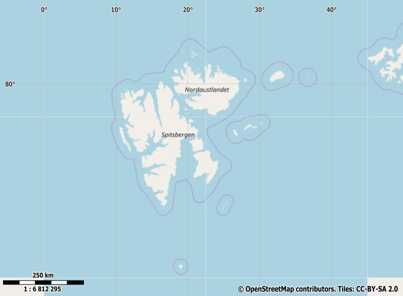 Spitsbergen Kort