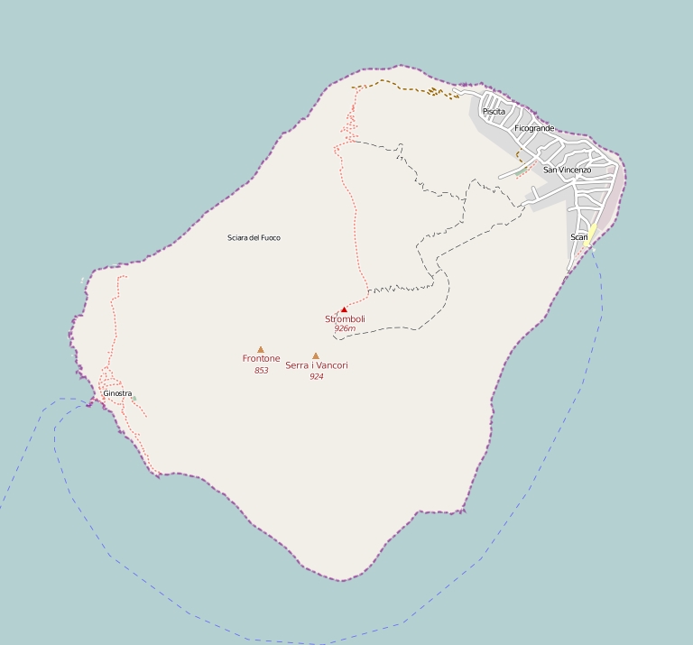 Stromboli Mapa