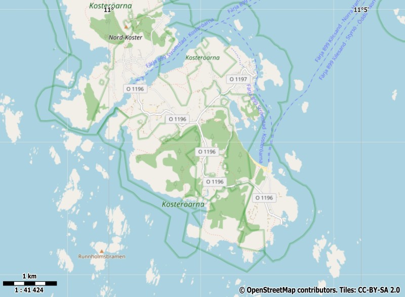 Syd-Koster Mapa