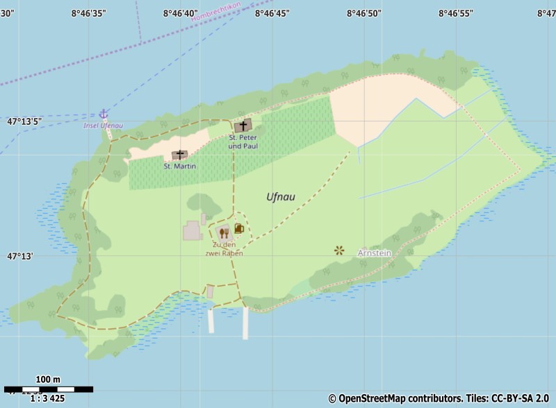Ufenau Mapa