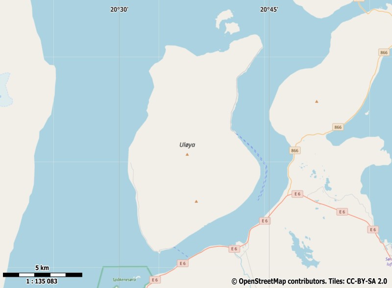 Uløya Kart