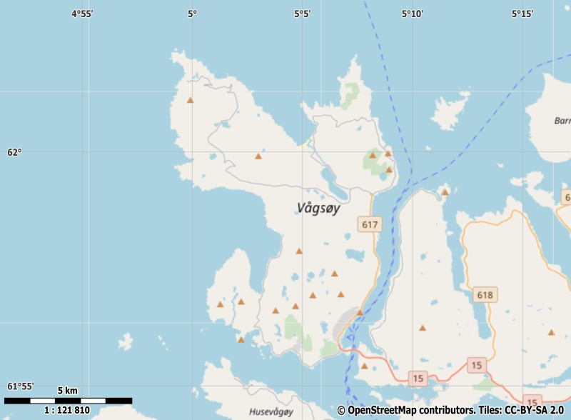 Vågsøy Map