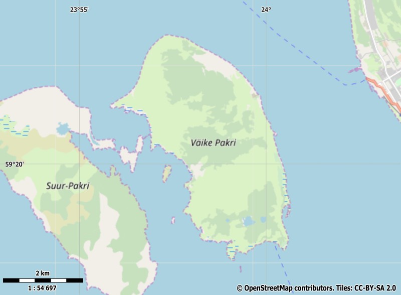 Väike-Pakri Mapa