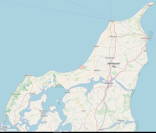 Vendsyssel-Thy Mapa