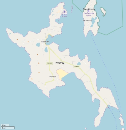 Westray Mapa