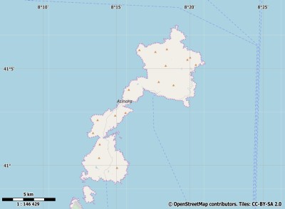 Asinara map