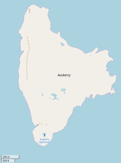 Auskerry map