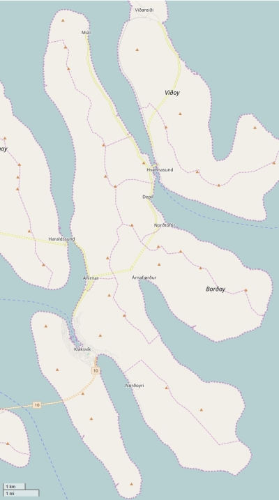 Borðoy map