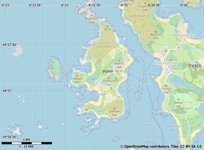 Bryher map