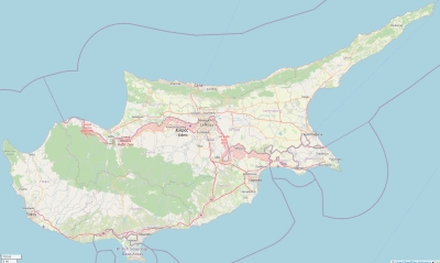 Kypros map