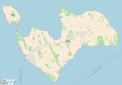Fejø map