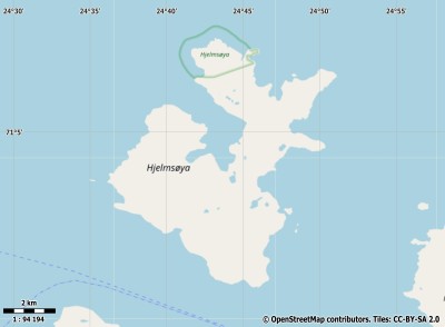 Hjelmsøya map