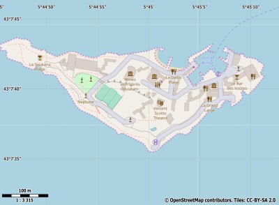 Île de Bendor map