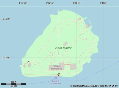 Isola Madre map