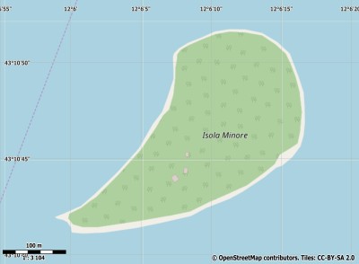 Isola Minore map