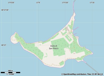 Isole Cheradi map