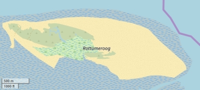 Rottumeroog map