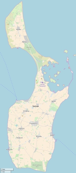 Samsø map