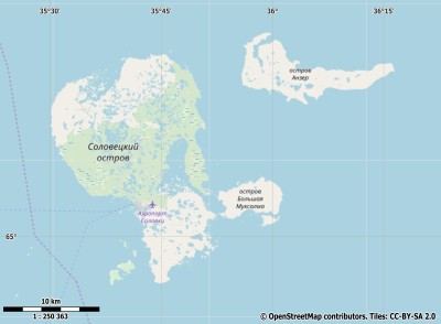 Соловецкие острова map